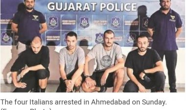 കൊച്ചി മെട്രോ ഗ്രാഫിറ്റി   :   റെയിൽ ഗൂൾസിന്റെ നാലു ഇറ്റാലിക്കാരെ  പിടികൂടി