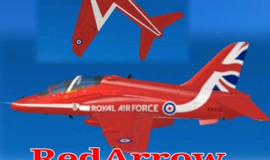 റോയൽ എയർഫോഴ്സിന്റെ റെഡ് ആരോ പ്രകടനം നടത്തി