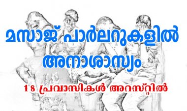 മസാജ് പാർലറുകളിൽ റെയ്ഡ്