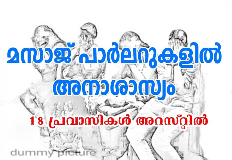 മസാജ് പാർലറുകളിൽ റെയ്ഡ്