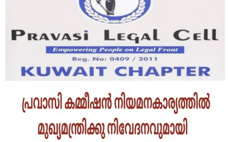 മുഖ്യമന്ത്രിക്കു നിവേദനവുമായി  പ്രവാസി ലീഗൽ സെൽ